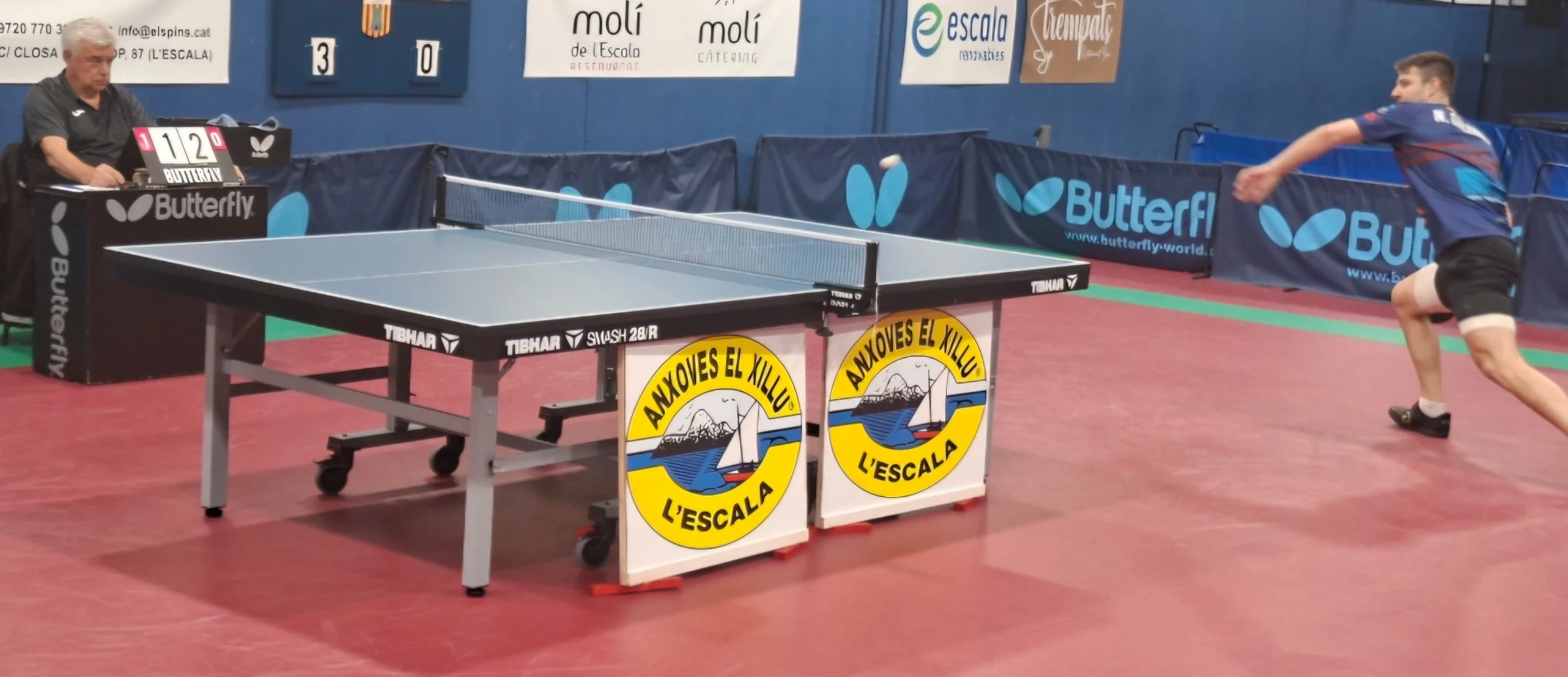 Acció del partit entre el CTT CER L’Escala i el Blanxart Xaloc Olesa